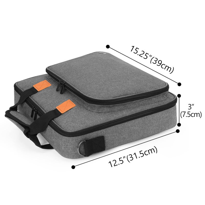 LUXJA Carrying Bag for A4 Light Pad and Diamond Painting Tools, Protective Case for Diamond Painting Light Box and Accessories (Fits for A4 Light Pad), Gray (Bag Only) - Image 5
